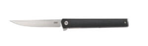 CRKT 7095 CEO Compact 2.61″ Folding Plain Satin 4116 Stainless Steel Blade/ Blue GRN Handle Includes Pocket Clip
