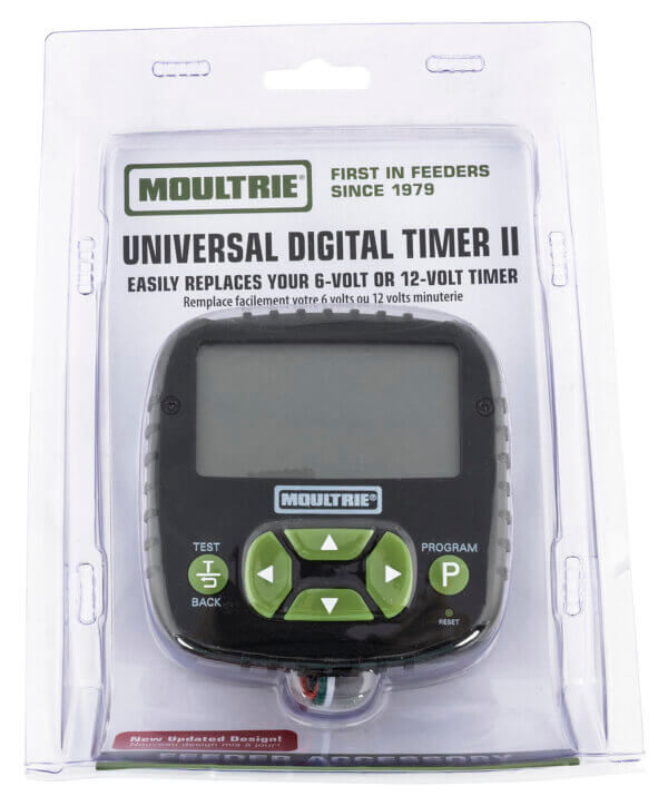 Moultrie MFHP12367 All-In-One Timer Feeder Kit 4 Programs 1-20 Seconds Duration Black