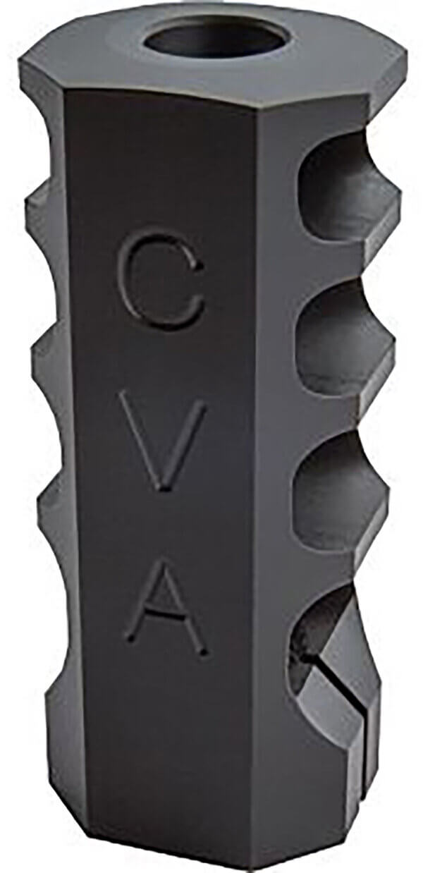 CVA AC1726 Muzzle Brake  Black Nitride with 3/4-24 tpi Threads for 50 Cal CVA Paramount  Accura LR-X  Accura MR-X”