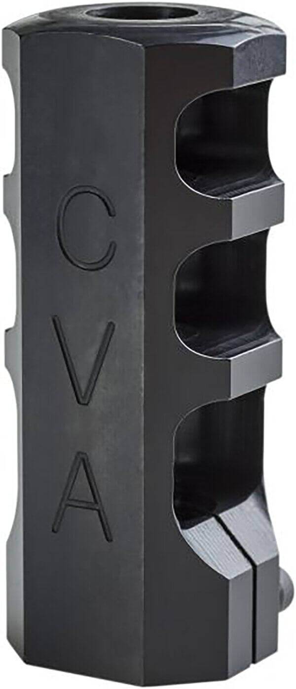 CVA AC1725 Muzzle Brake  Black Nitride with 3/4-20 tpi Threads for 45 Cal CVA Paramount  Accura LR-X  Accura MR-X”