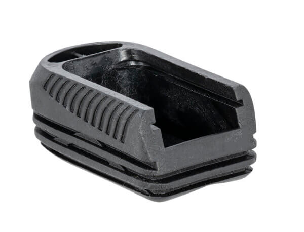 Mec-Gar F42241SET Plus-2 Drop Protection System made of Polycarbonate with Black Finish & Grooves for Mec-Gar Beretta  CZ  Sig  Taurus & Witness  Polymer Floor Plate Magazines