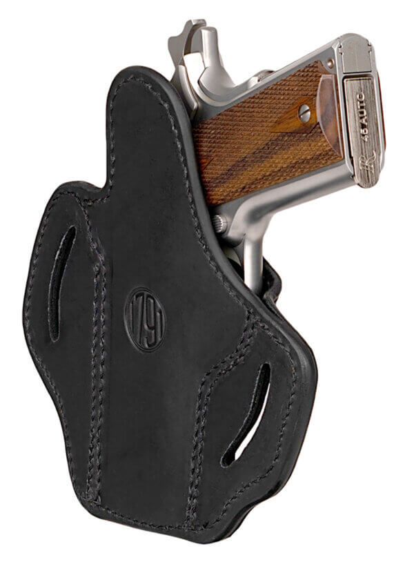 1791 Gunleather UCBH1NSBR Ultra Custom OWB Size 01 Night Sky Black Leather Belt Clip Fits 1911 Right Hand
