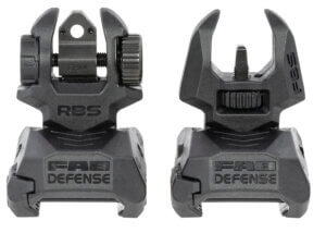 Griffin Armament GAM2S M2 Sight Kit Black Melonite Flip-Up Front and Rear Sight Set
