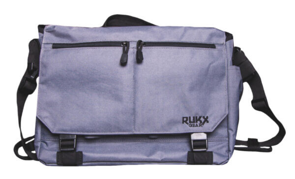 Rukx Gear ATICTBBS Discrete Carry Business Bag Smoke Gray with Hidden Pistol Compartment 16″ Laptop Sleeve 9 Interior Pockets 3 Exterior Pockets & Mil-Spec Buckles 15″ W x 11″ H Interior Dimensions