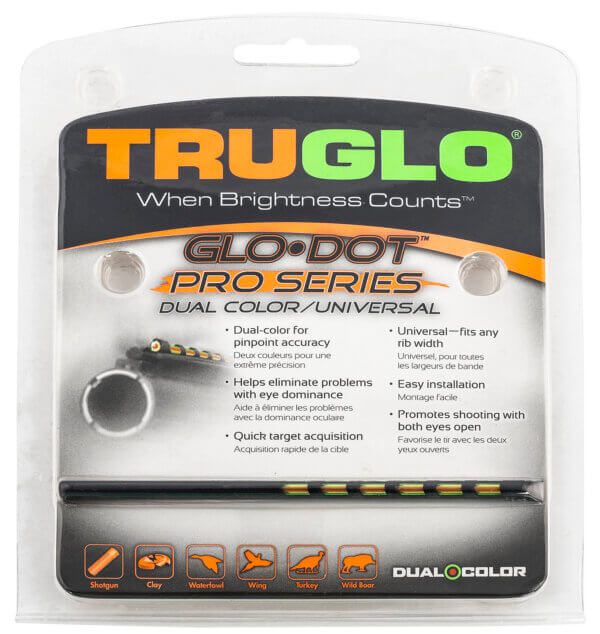 TruGlo TGTG95530RR 3/8″ Dovetail Front Sight Black | Red Fiber Optic