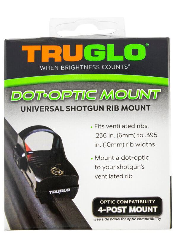 TruGlo TGTG8950M1 Red•Dot Sight Mount  Steel Black for S&W M&P Except 22 Compact & CORE