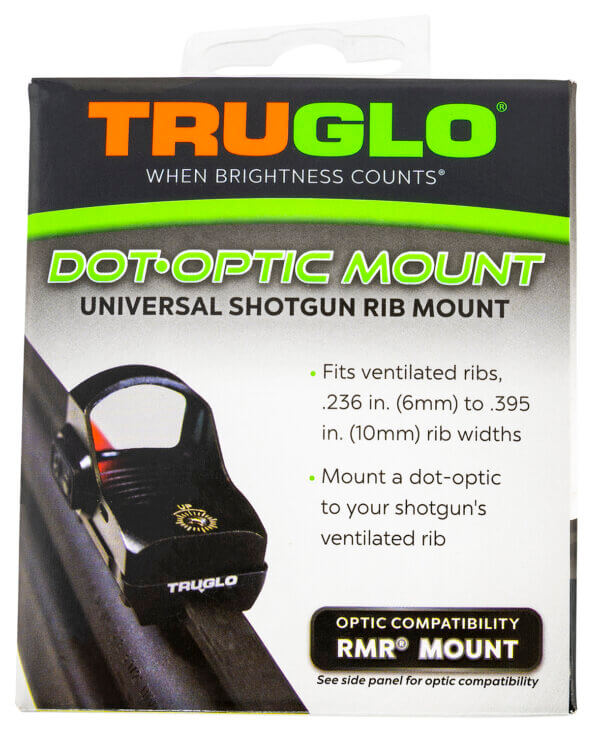 TruGlo TGTG8955R2 Shotgun Receiver Mount  Black Remington Trijicon RMR