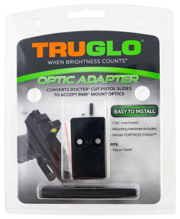 TruGlo TGTG8950G3 Red•Dot Sight Mount  Steel Black Fits Glock Except 42&43  S&W M&P Shield