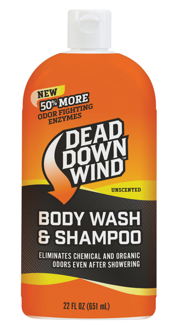 Dead Down Wind 122218 Shampoo/Body Wash Odor Eliminator Unscented Scent 22oz Bottle