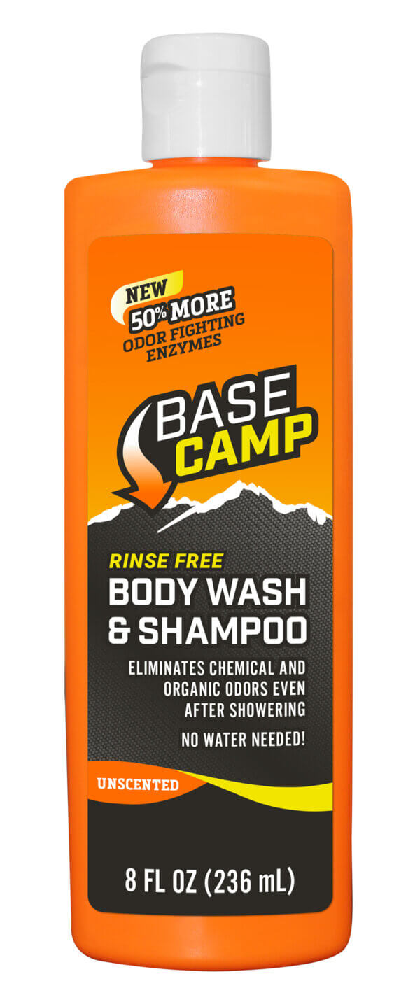 Dead Down Wind 1251 Base Camp Shampoo/Body Wash Odor Eliminator 8 oz Squeeze Bottle