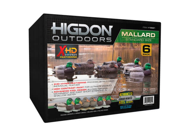 Higdon Outdoors 19023 Standard Mallard Floaters Mallard Species Multi Color Foam Filled 6 Pack