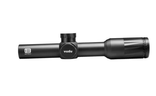 Eotech VDU18SFHC3G Vudu SFP Black Hardcoat Anodized 1-8x 24mm 30mm Tube Illuminated Green HC3 MOA Reticle Features Throw Lever