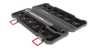 Real Avid AVMF13WS Master -Fit 13 Piece Crowfoot Wrench Set Gray/Red AR-Platform Heavy Duty Torque Wrench Handle 13 Pieces