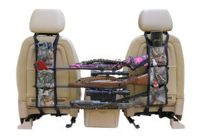 Lethal 9552B671 Back Seat Gun Sling Black Heavy Duty Water Resistant Fabric Holds Up To 3 Guns With or Without Scope