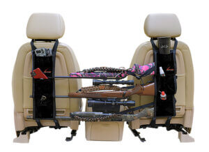 Lethal 9552B671 Back Seat Gun Sling Black Heavy Duty Water Resistant Fabric Holds Up To 3 Guns With or Without Scope