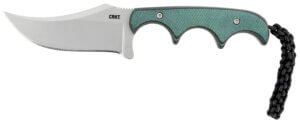 CRKT 2386 Minimalist 2.13″ Fixed Tanto Plain Bead Blasted 5Cr15MoV SS Blade/ Green Contoured Resin Infused Fiber Handle Includes Lanyard/Sheath