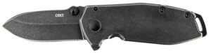 CRKT 6433 Kith 2.95″ Folding Plain Satin 8Cr13MoV SS Blade/Black GRN Handle Includes Pocket Clip