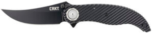 CRKT 2640 Clever Girl 4.10″ Folding Plain Black Powder Coated D2 Steel Blade/ Black G10 Handle Includes Pocket Clip
