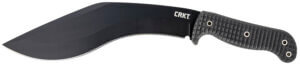 CRKT 2742 KUK 10.56″ Fixed Recurve Plain Black Powder Coated 65Mn Carbon Steel Blade/Black Textured GRN Handle Includes Sheath