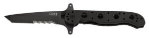 CRKT M16-13SFG M16 13SFG 3.50″ Folding Tanto Veff Serrated Black TiN 4116 Stainless Steel Blade/Black G10 Handle Includes Pocket Clip