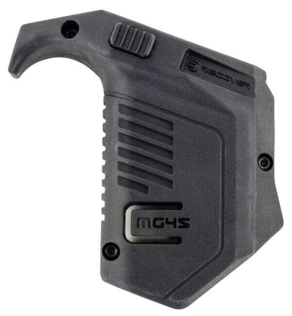 Recover Tactical MG4501 Angled Mag Pouch Double Stack Black Polymer 45 ACP 10mm Auto Fits Glock