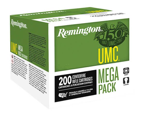 Remington Ammunition 20107 UMC Mega Pack 300 Blackout 150 gr Full Metal Jacket (FMJ) 200rd Box