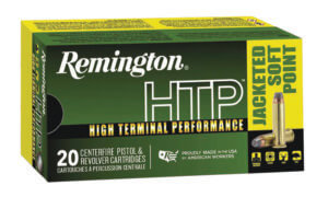 Remington Ammunition 23002 HTP 44 Rem Mag 240 gr Jacketed Soft Point (JSP) 20 Rd Box