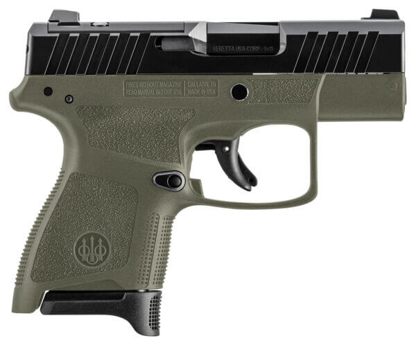 Beretta USA JAXN927A1 APX A1 Carry 9mm Luger 6+1 8+1 3.30″ Matte Black Serrated Slide OD Green Polymer Frame & Textured Polymer Grips Right Hand