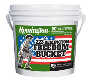 Remington Ammunition 23897 UMC Freedom Bucket 223 Rem 55 gr Full Metal Jacket (FMJ) 300 Rd Box