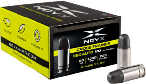 NovX 380CTCSS20 Cross Trainer Competition 380 ACP 60 gr Copper Polymer Frangible (CPF) 20rd Box