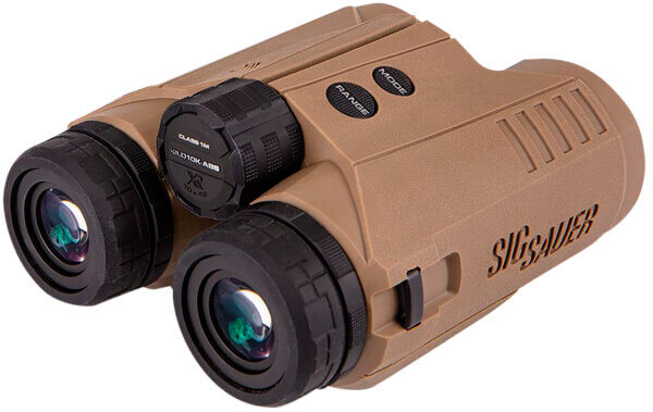Sig Sauer Electro-Optics SOK10K11 KILO10K-ABS HD Binocular Rangefinder Flat Dark Earth Rubber Armor 10x42mm 10000 yds Max Distance 304×256 Active Matrix OLED Display