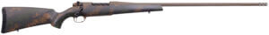 Weatherby MBC20N280AR6B Mark V Backcountry 2.0 280 Ackley Improved Caliber with 4+1 Capacity  24″ Barrel  Patriot Brown Cerakote Metal Finish & Brown Sponge Pattern Black Peak 44 Blacktooth Stock Right Hand (Full Size)