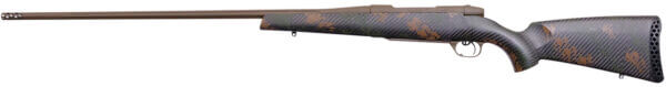 Weatherby MBC20N653WR8B Mark V Backcountry 2.0 6.5-300 Wthby Mag Caliber with 3+1 Capacity  26″ Barrel  Patriot Brown Cerakote Metal Finish & Brown Sponge Pattern Black Peak 44 Blacktooth Stock Right Hand (Full Size)