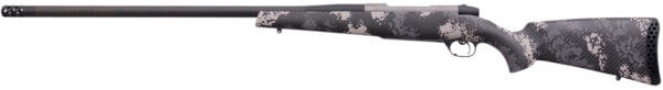 Weatherby MCT20N300WR8B Mark V Backcountry 2.0 Ti 300 Wthby Mag Caliber with 3+1 Capacity  26″ Carbon Fiber Wrapped Barrel  Graphite Black Cerakote Metal Finish & Black with Gray/White Sponge Accents Peak 44 Blacktooth Stock Right Hand (Full Size)