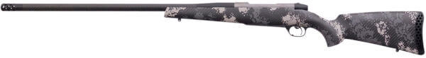 Weatherby MCT20N653WR8B Mark V Backcountry 2.0 Ti 6.5-300 Wthby Mag Caliber with 3+1 Capacity  26″ Carbon Fiber Wrapped Barrel  Graphite Black Cerakote Metal Finish & Black with Gray/White Sponge Accents Peak 44 Blacktooth Stock Right Hand (Full Size)
