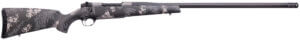 Weatherby MCT20N65RWR6B Mark V Backcountry 2.0 Ti 6.5 Wthby RPM Caliber with 4+1 Capacity  24″ Carbon Fiber Wrapped Barrel  Graphite Black Cerakote Metal Finish & Black with Gray/White Sponge Accents Peak 44 Blacktooth Stock Right Hand (Full Size)