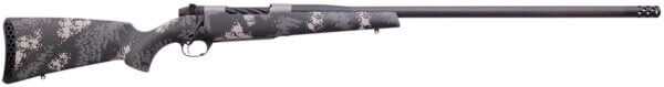 Weatherby MCT20N65RWR6B Mark V Backcountry 2.0 Ti 6.5 Wthby RPM Caliber with 4+1 Capacity  24″ Carbon Fiber Wrapped Barrel  Graphite Black Cerakote Metal Finish & Black with Gray/White Sponge Accents Peak 44 Blacktooth Stock Right Hand (Full Size)