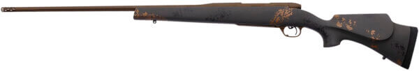 Weatherby MCU03N240WR6B Mark V Camilla Ultra Lightweight 240 Wthby Mag Caliber with 4+1 Capacity  24″ Barrel  Midnight Bronze Cerakote Metal Finish & Black with Smoke/Gold Sponge Accents Monte Carlo Stock Right Hand (Compact)