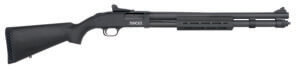 Mossberg 51602 590S 12 Gauge 3″ 7+1/8+1/13+1 20″ Matte Blued Barrel Black Anodized Engraved Receiver Black Synthetic Stock Right Hand