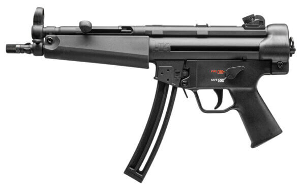 HK 81000471 MP5 22 LR Caliber with 8.50″ Barrel 10+1 Capacity No Stock (Sling Mount) Black Polymer Grip Right Hand