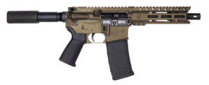 Diamondback DB1912K061 DB15 AR Pistol Carbine Length 5.56x45mm NATO 7″ 30+1 Flat Dark Earth Buffer Tube Stock