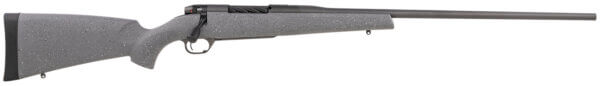 Weatherby MHU01N65RWR4T Mark V Hunter 6.5 Wthby RPM Caliber with 4+1 Capacity  24″ Barrel  Cobalt Cerakote Metal Finish & Black Speckled Urban Gray Synthetic Stock Right Hand (Full Size)