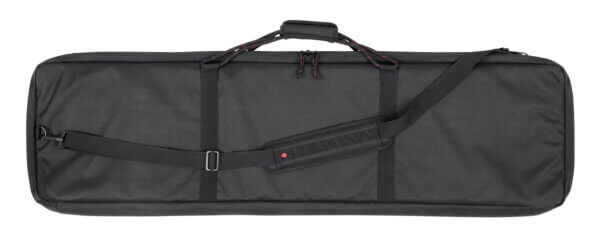 Tac Six 10832 Unit Tactical Case made of Black 600D Polyester with Lockable Zippers  Flexible Design  Rope Handles  MOLLE System  Storage Pockets & Holds up to 2 Rifles 46 L x 13″ W x 4″ H Interior Dimensions”