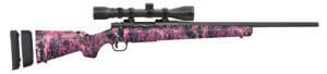 Mossberg 28143 Patriot Youth Super Bantam Scoped Combo 6.5 Creedmoor 5+1 Cap 20″ Matte Blued Barrel Muddy Girl Wild Fixed with Adjustable LOP Stock Right Hand 3-9x40mm Scope Weaver Style Bases