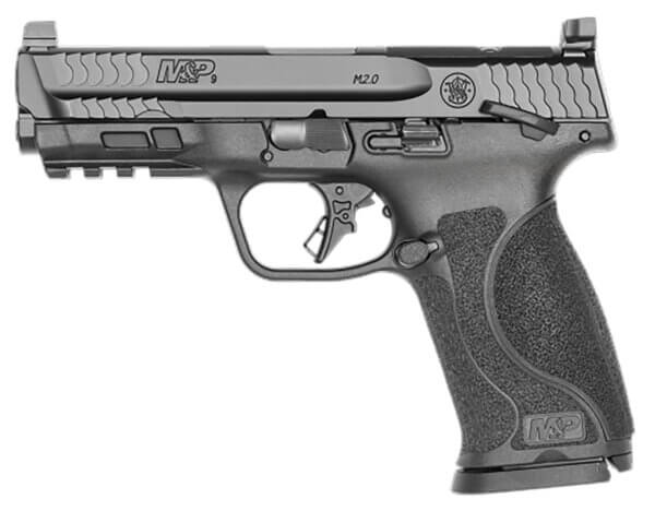 Smith & Wesson 13567 M&P M2.0 Full Size Frame 9mm Luger 17+1  4.25″ Black Stainless Steel Barrel & Optic Ready/Serrated Slide  Matte Black Polymer Frame w/Picatinny Rail  Thumb Safety