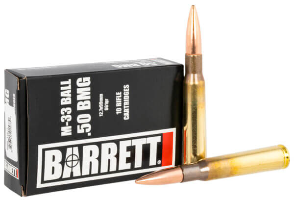 Barrett 14671 Rifle Match Grade 50 BMG 661 gr M33 Ball 10rd Box