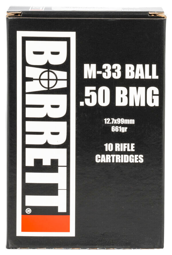 Barrett 14671 Rifle Match Grade 50 BMG 661 gr M33 Ball 10rd Box