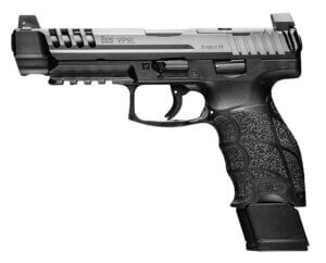 HK 81000737 VP9L 9mm Luger 5″ 20+1 Black Ported Slide with Optics Cut Black Polymer Grip Right Hand Includes 3 Mags
