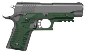 Recover Tactical CC3C03 Grip & Rail System  Green Polymer Picatinny for Compact 1911