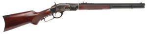 Cimarron CA206 1873 Short Deluxe 44 Spec 10+1 20″ Blued Octagon Barrel Color Case Hardened Receiver Walnut Pistol Grip Stock